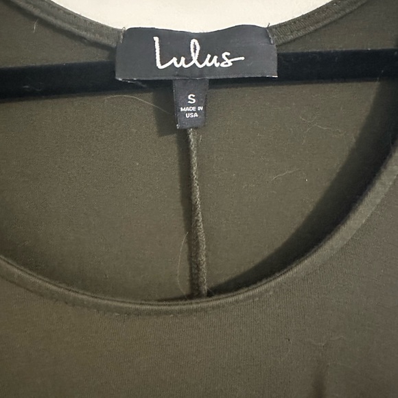 LuLus Twirl Power Olive Swing Dress - Picture 3 of 4
